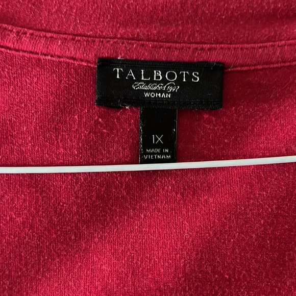 Talbots Red top. - Picture 2 of 4